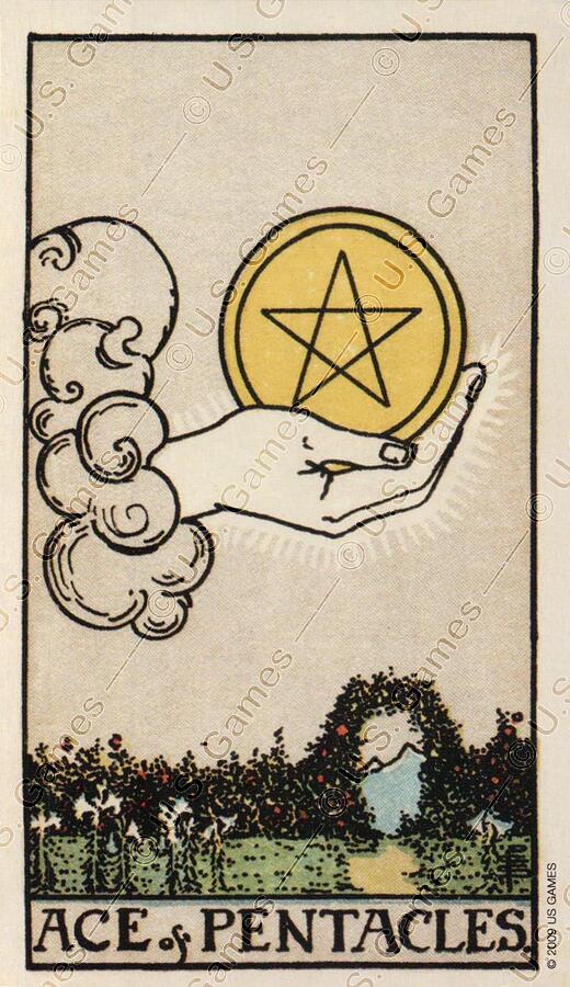 02.01 - Ace of Pentacles