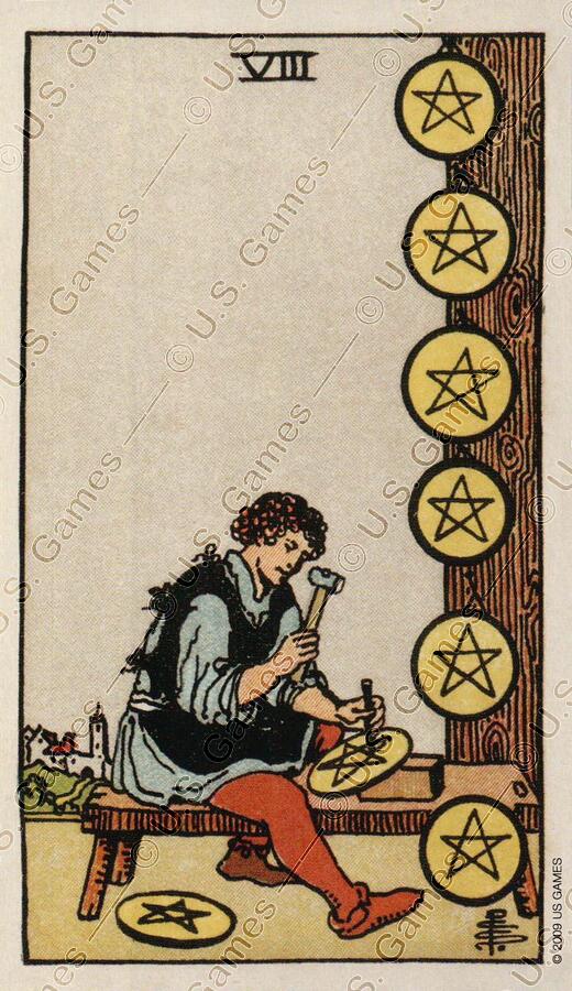 02.08 - Eight of Pentacles