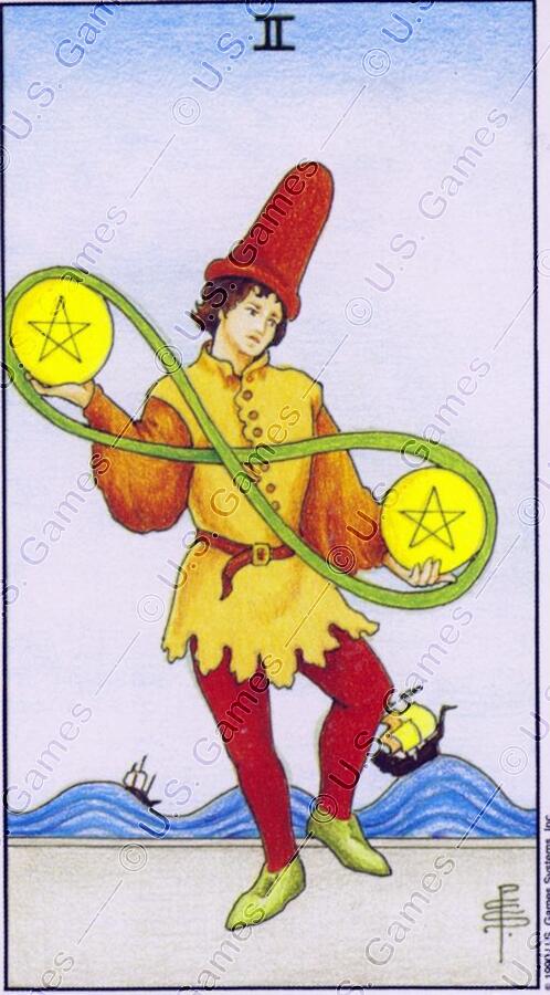 ASCII���02.02 - Two of Pentacles